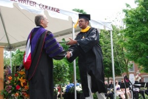 My son Sekani Tembo graduating from Bridgewater College with a Bachelor’s Degree in Computer Science and Philosophy in May 2012.