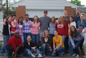 Dr. Tembo with Faculty and his Sociology students at Bridgewater College in Virginia in the United States in May 2011