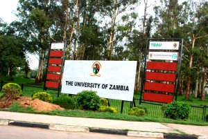 Entrance to the University of Zambia.