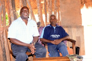 Village Headman Ngobela with Mwizenge Tembo