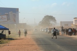 The Solwezi town will have no dust once the road has been paved.