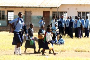 Students at  Rukuzye Primary School in the  rural Eastern Province of  Zambia where the author did Standard 2 or Grade 4 in 1963.